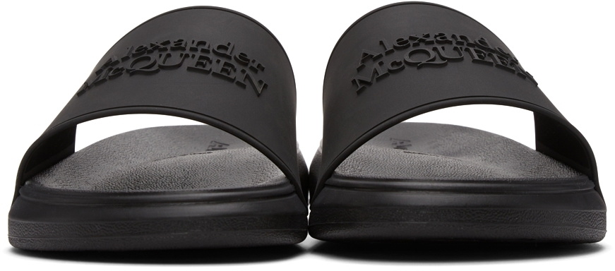 Alexander McQueen Black Pool Slides Alexander McQueen
