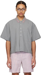 Thom Browne Gray Button Placket Shirt
