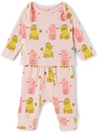 Stella McCartney Baby Pink Doodle Poodles Sleepwear Set