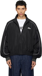 We11done Black 'WE11DONE' Layered Track Jacket