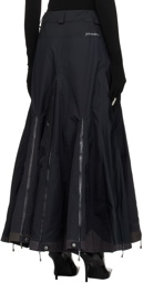 HODAKOVA Black Double Trouser Maxi Skirt