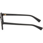 Bottega Veneta Black Soft Recycled Acetate Panthos Sunglasses