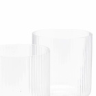 ferm LIVING Ripple White Wine Glasses - Set of 2 in Clear 