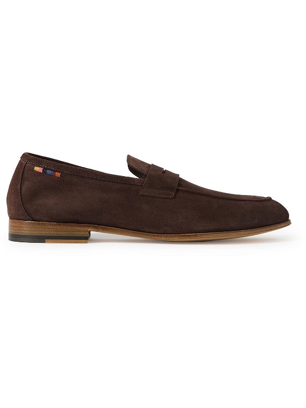 Photo: Paul Smith - Livino Suede Penny Loafers - Brown