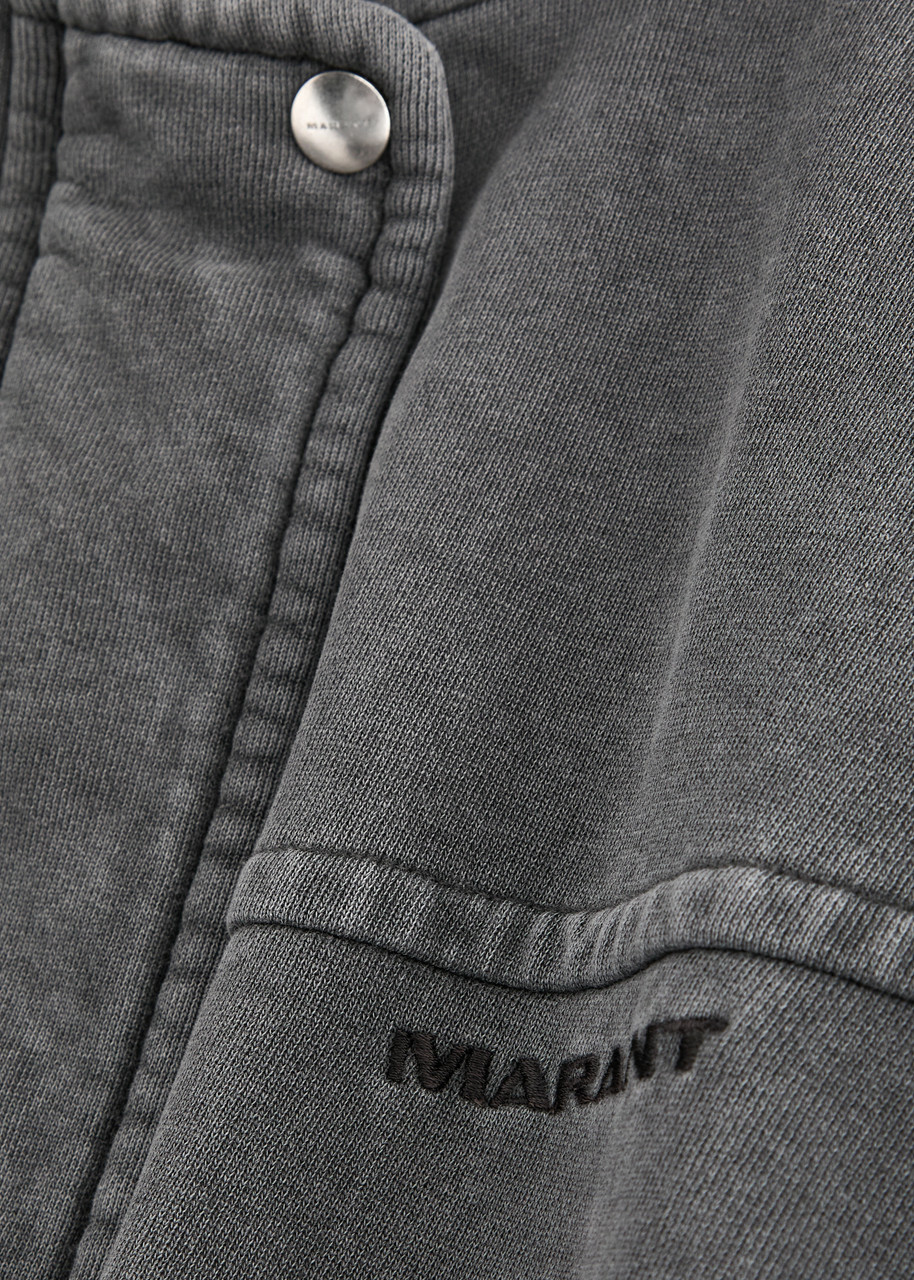 Isabel Marant étoile Yanissa Padded Cotton Jacket Grey