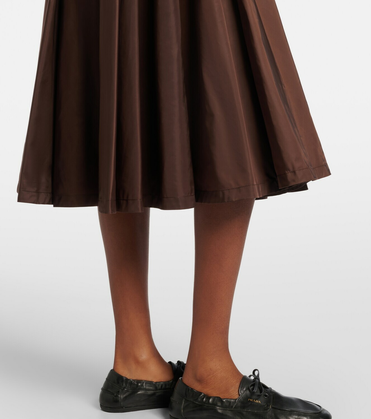 Prada Re-Nylon pleated midi skirt