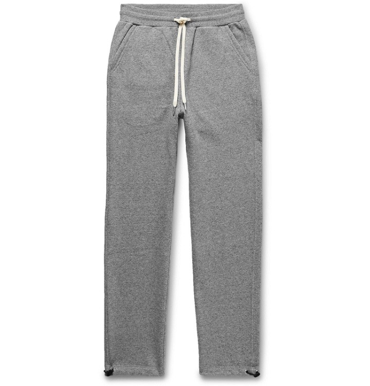Photo: John Elliott - Sochi Slim-Fit Tapered Mélange Loopback Cotton-Jersey Sweatpants - Gray