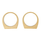 Maison Margiela Gold Stacking Band Rings