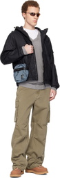 Stone Island Blue 9200015 Coated Nylon Metal ECONYL Bag