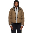 Stone Island Khaki 4100109 Crinkle Reps NY Down Jacket