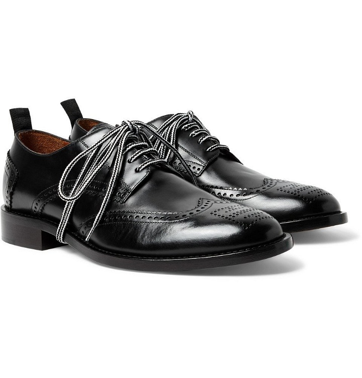 Photo: Givenchy - Leather Wingtip Brogues - Men - Black