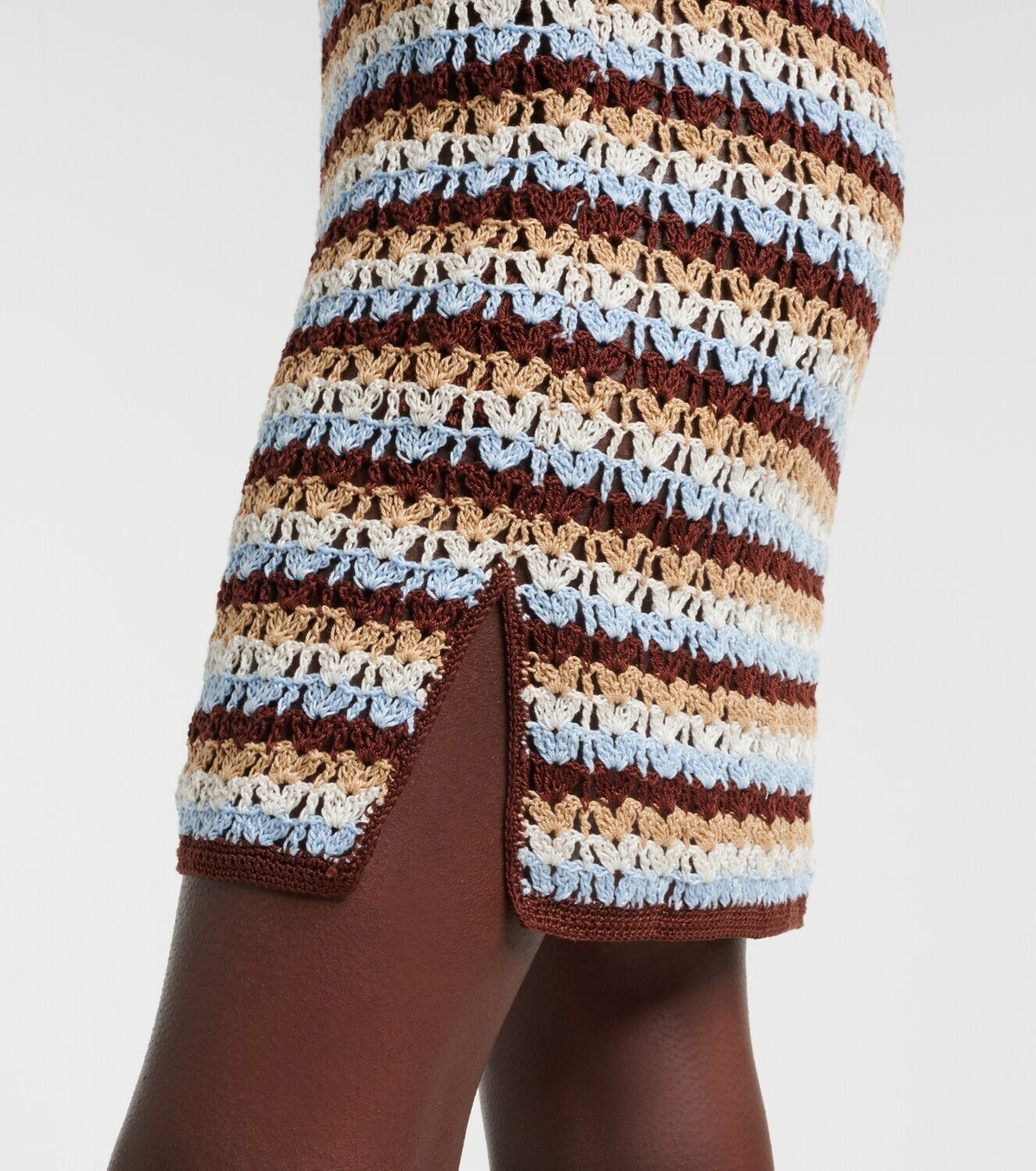 Anna Kosturova Crochet cotton polo dress