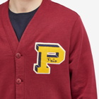 Polo Ralph Lauren Men's College Logo Sweat Cardigan in Red Carpet