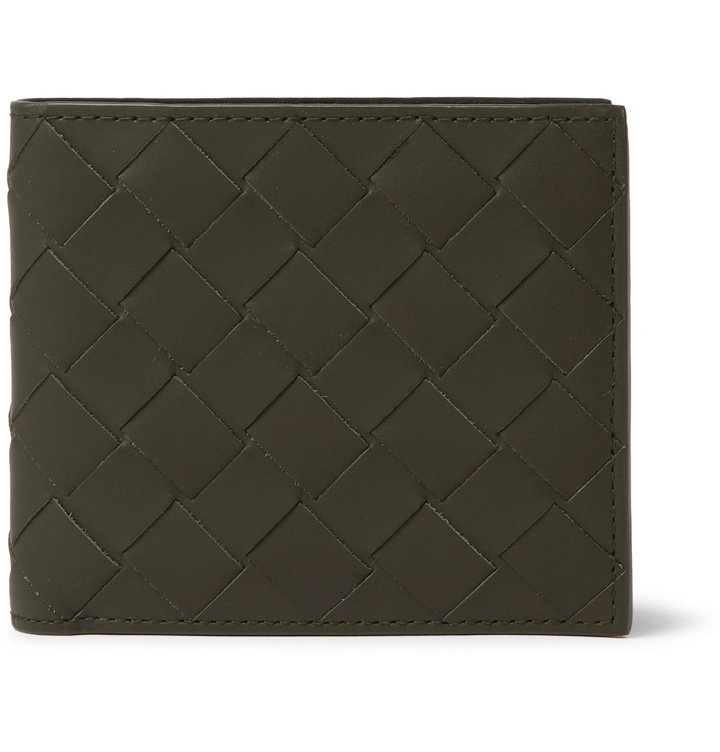 Photo: Bottega Veneta - Intrecciato Leather Billfold Wallet - Green