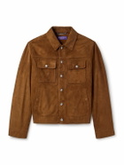 Ralph Lauren Purple label - Suede Trucker Jacket - Brown