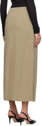 BITE Taupe Vented Maxi Skirt