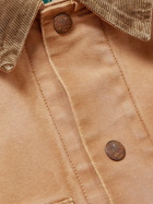 Polo Ralph Lauren - Polo Country Corduroy-Trimmed Distressed Recycled-Canvas Chore Jacket - Neutrals