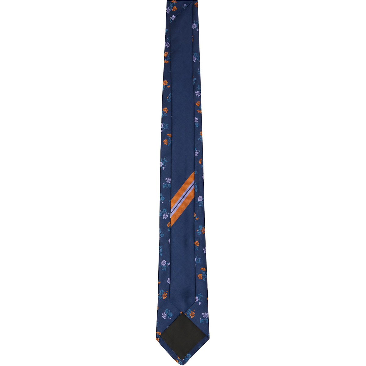 Dries Van Noten Navy Floral Tie