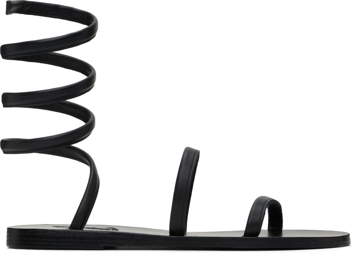 Ancient Greek Sandals Black Ofis Sandals