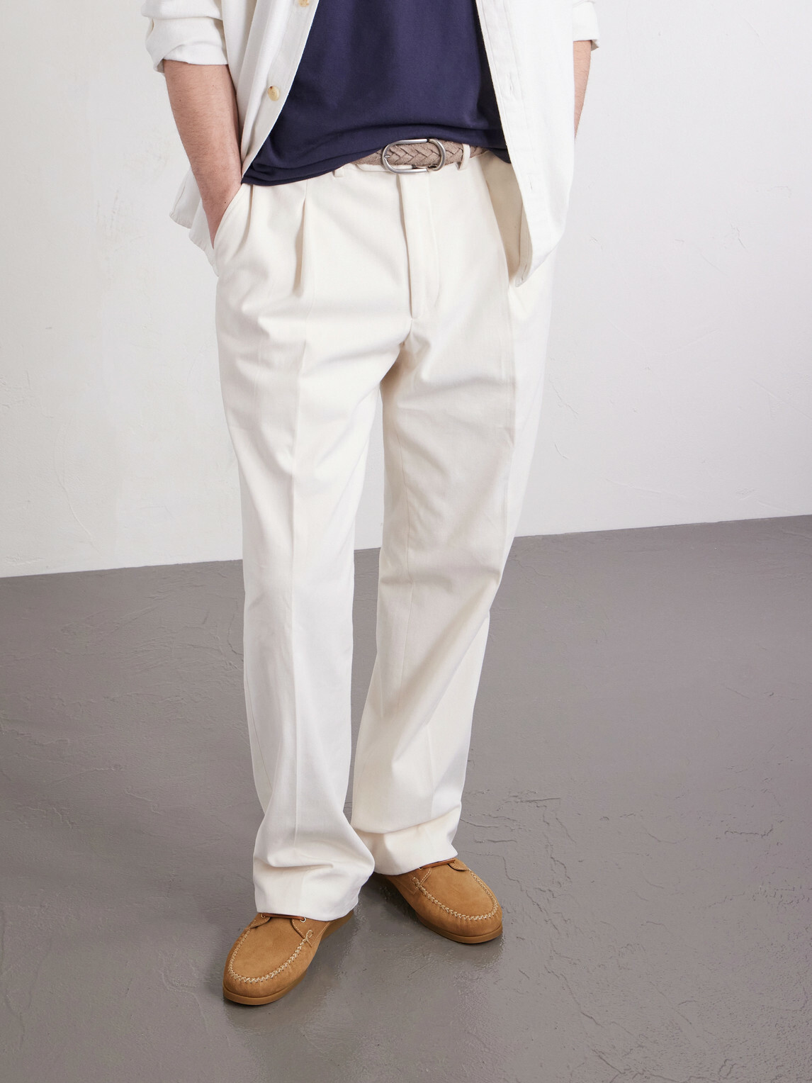 VINNY's - Boatman Suede Boat Shoes - Neutrals