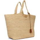 ANINE BING Beige Lili Raffia Tote