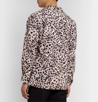 Wacko Maria - Camp-Collar Leopard-Print Cotton-Flannel Shirt - Pink