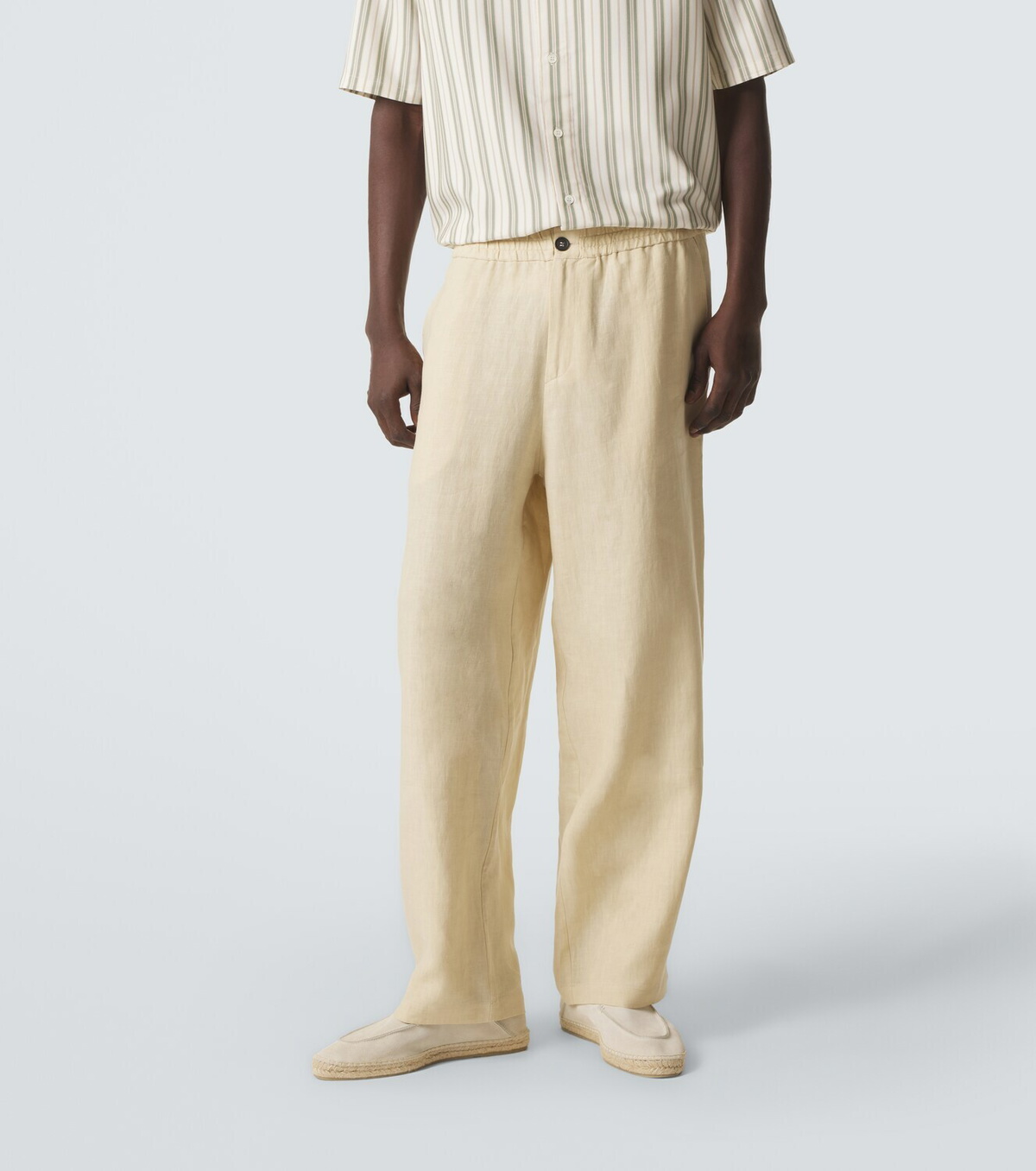 Le Kasha Linen straight pants