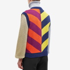 Gucci Men's Catwalk Look 89 Logo Jacquard Knitted Vest in Multi