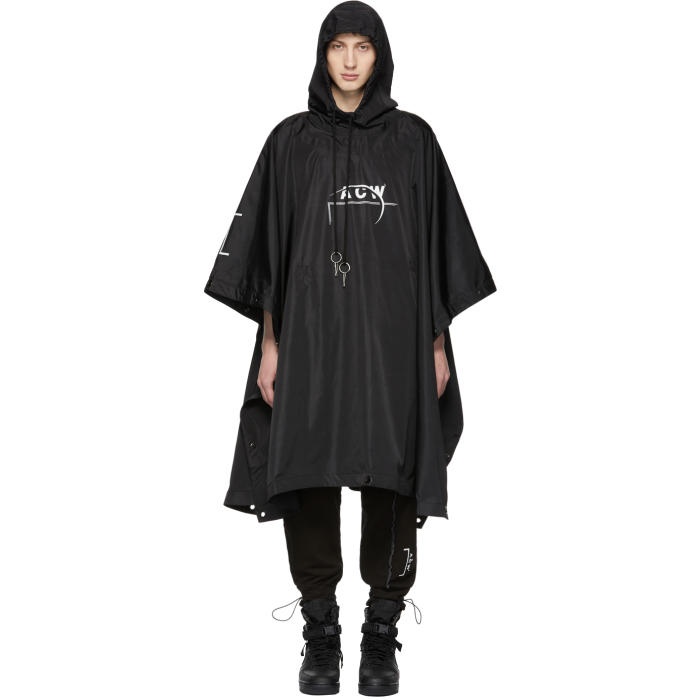 Photo: A-Cold-Wall* SSENSE Exclusive Black Technical Poncho