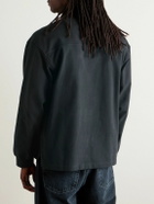 AGOLDE - Marius Cotton-Jersey Polo Shirt - Gray