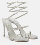 Rene Caovilla Cleo embellished satin sandals