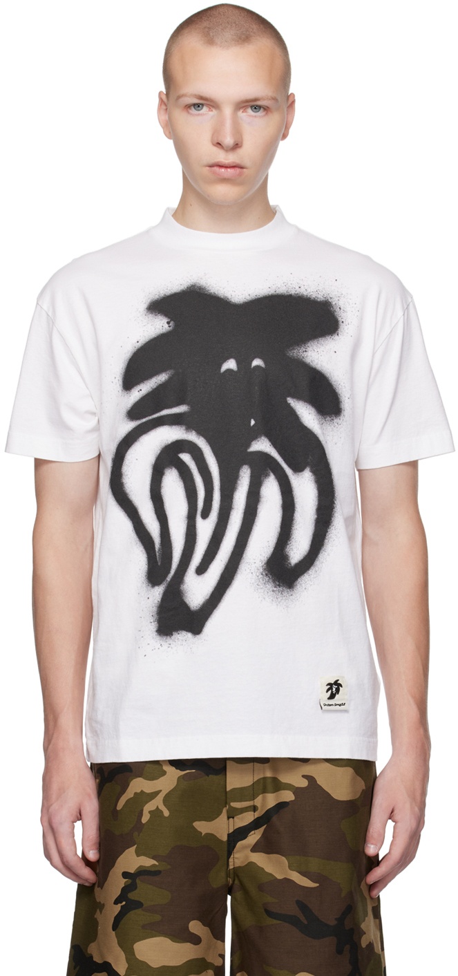Palm Angels White Jimmy T-Shirt Palm Angels