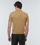 Gucci - Ribbed-knit polo top