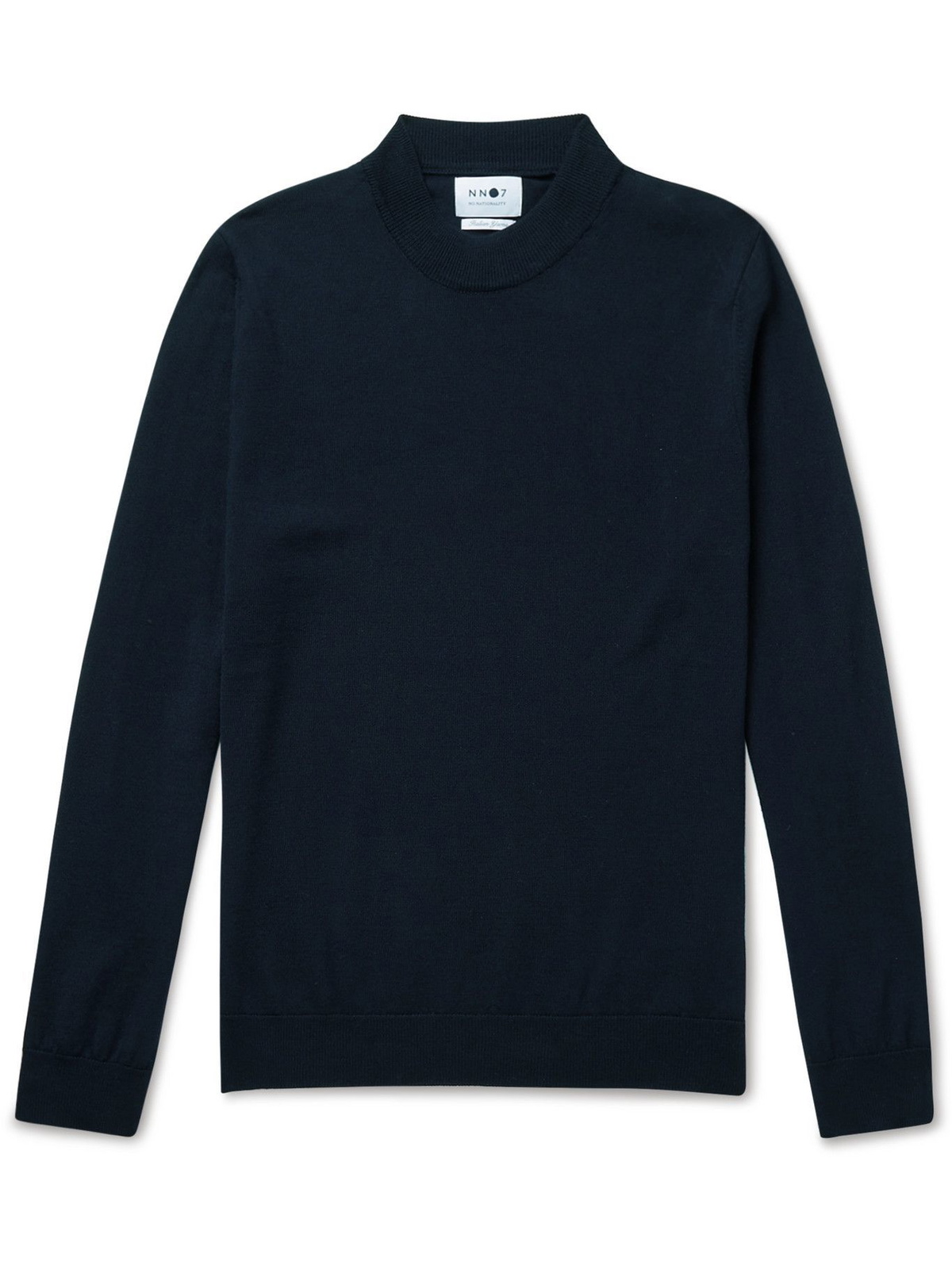 NN07 - Martin Wool Mock-Neck Sweater - Blue NN07