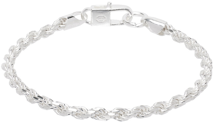 Photo: Hatton Labs Silver Twisted Rope Chain Bracelet