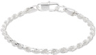 Hatton Labs Silver Twisted Rope Chain Bracelet