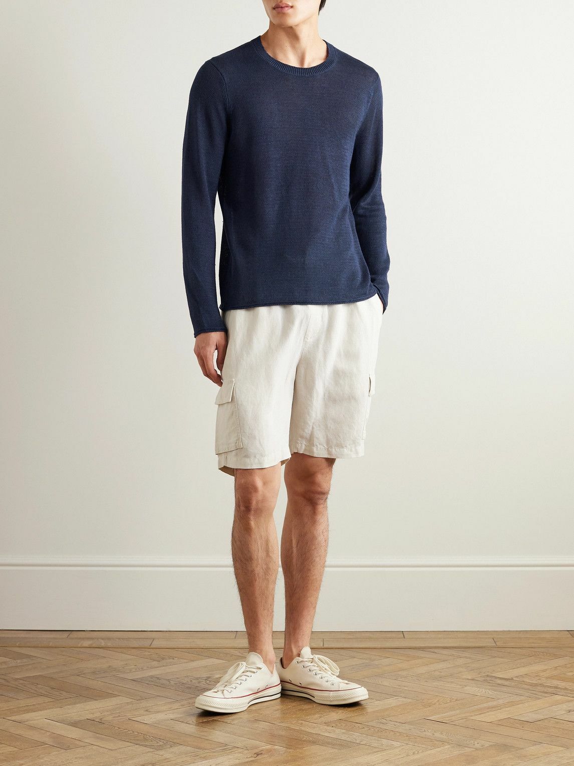 Onia - Kevin Linen Sweater - Blue Onia