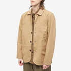 Universal Works Men's Heavy Ripstop Bakers Jacket in Sand