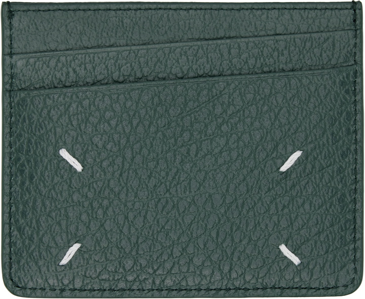 Photo: Maison Margiela Green Four Stitches Card Holder
