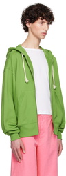 Acne Studios Green Zip Hoodie