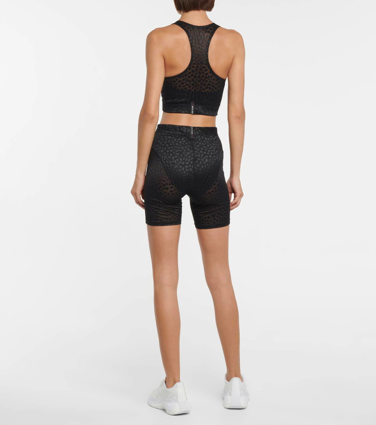 Adam Selman Sport Stretch-nylon crop top