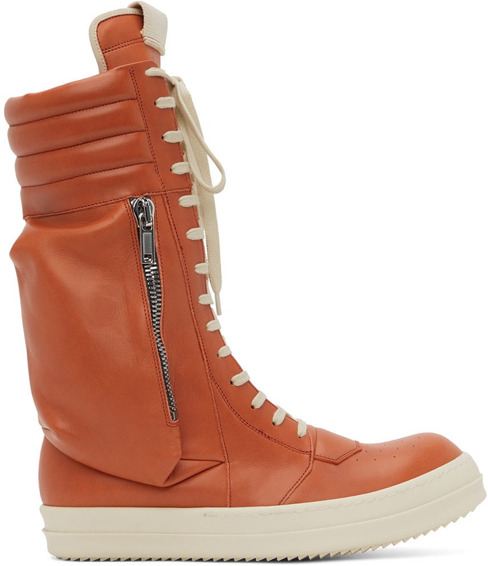 Photo: Rick Owens Orange Cargobasket Sneakers