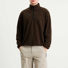 Mellow Clo Men's Summit Half Zip Fleece in Brown