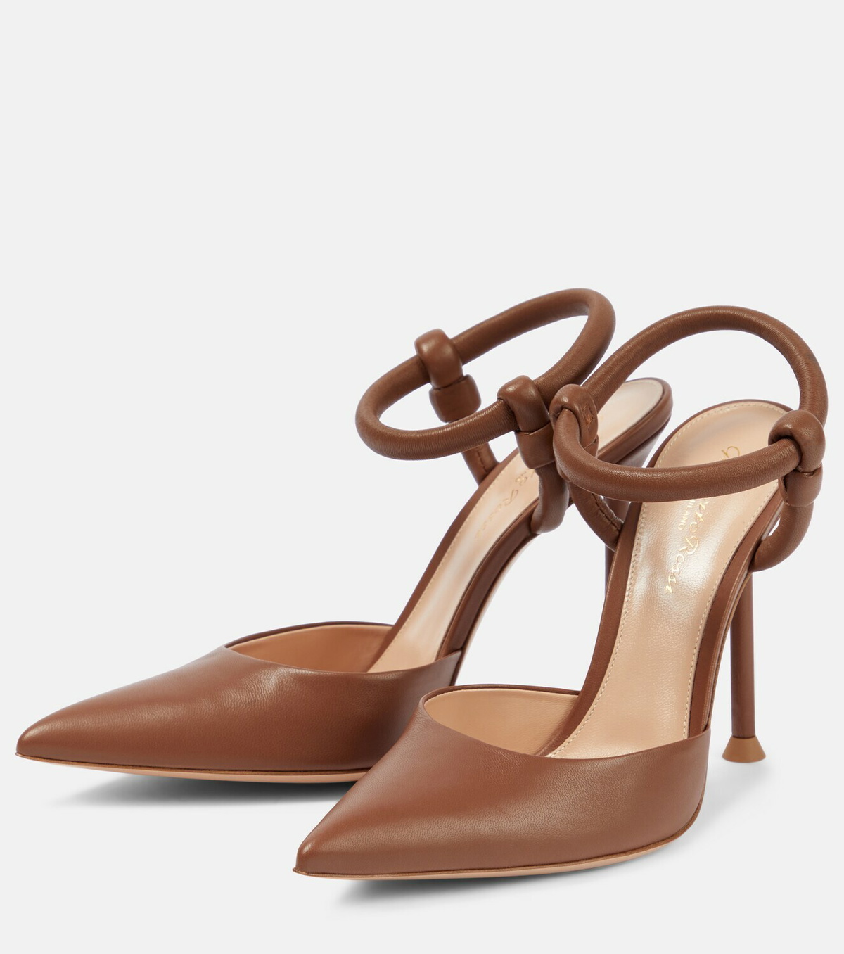 Gianvito Rossi Juno D'Orsay 105 leather pumps