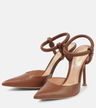 Gianvito Rossi Juno D'Orsay 105 leather pumps