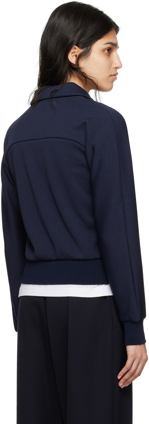 Comme des Garçons Girl Navy Zip-Up Bomber Jacket