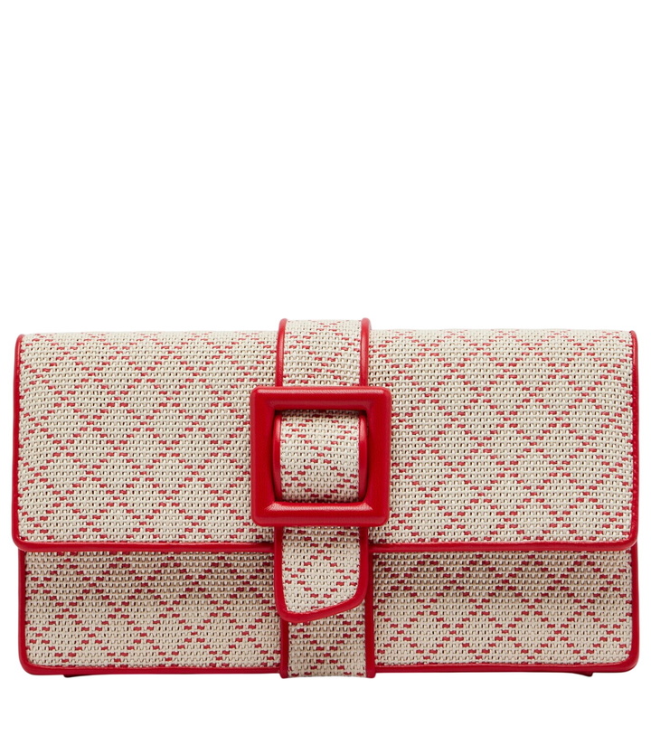 Photo: Manolo Blahnik Maycap raffia-effect clutch