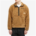 The North Face Men's Extreme Pile Pullover Fleece Jacket in Tnf Black/Utility Brown