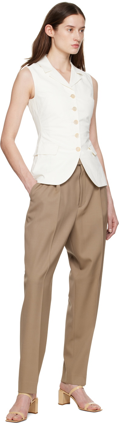 Renaissance Renaissance Off-White Notched Vest