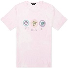 Versace Tie Dye Embroidered Logo Tee